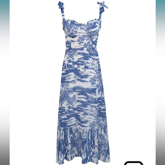 Reformation Nikita dress in Toscana print and size 0 - Picture 1 of 12